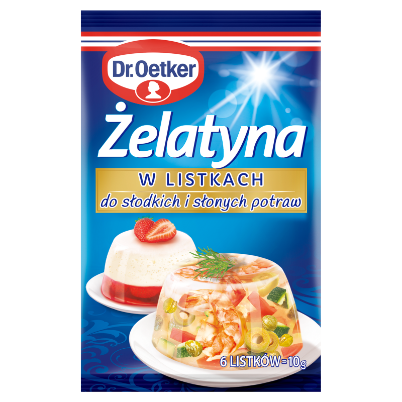 Żelatyna w listkach 6 szt.