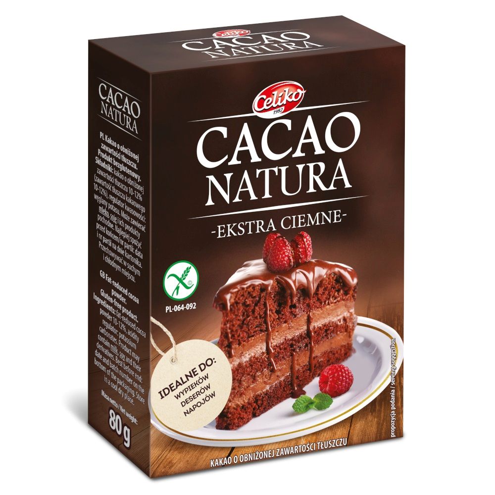 Kakao ekstra ciemne bezglutenowe