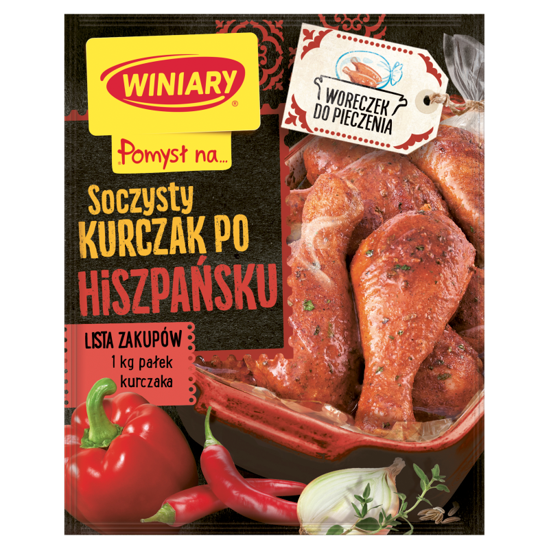 Soczystego kurczaka po hiszpańsku + WORECZEK DO PIECZENIA