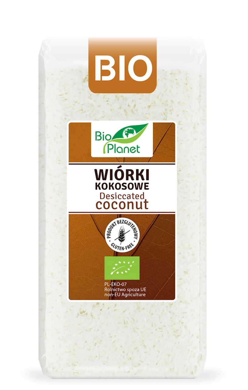 Wiórki kokosowe bezglutenowe BIO
