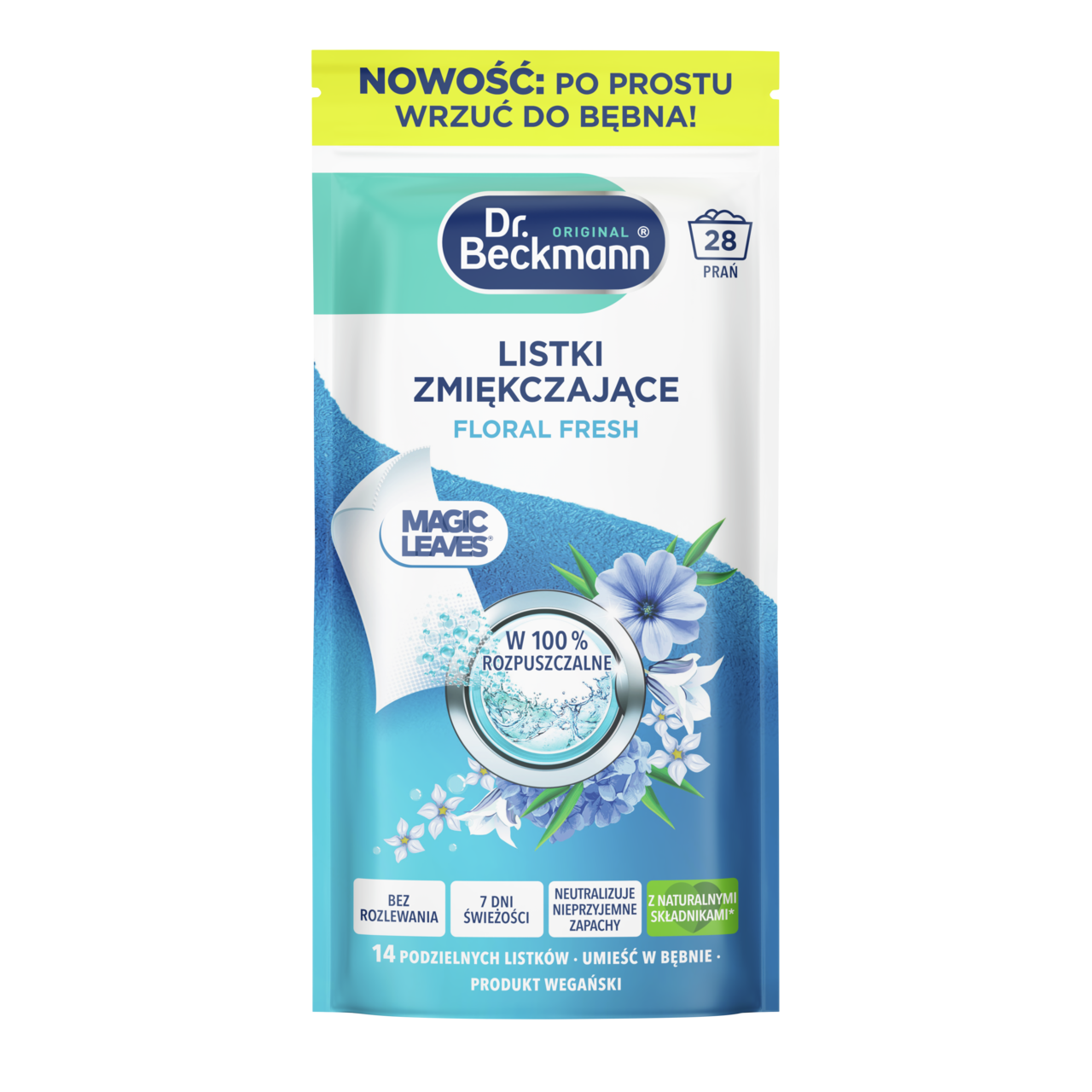 Listki zmiękczające do prania Floral Fresh 28 szt.