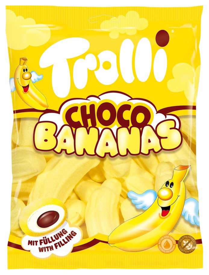 Pianki bananowe z nadzieniem czekoladowym