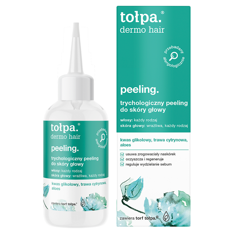 Trychologiczny peeling do skóry głowy