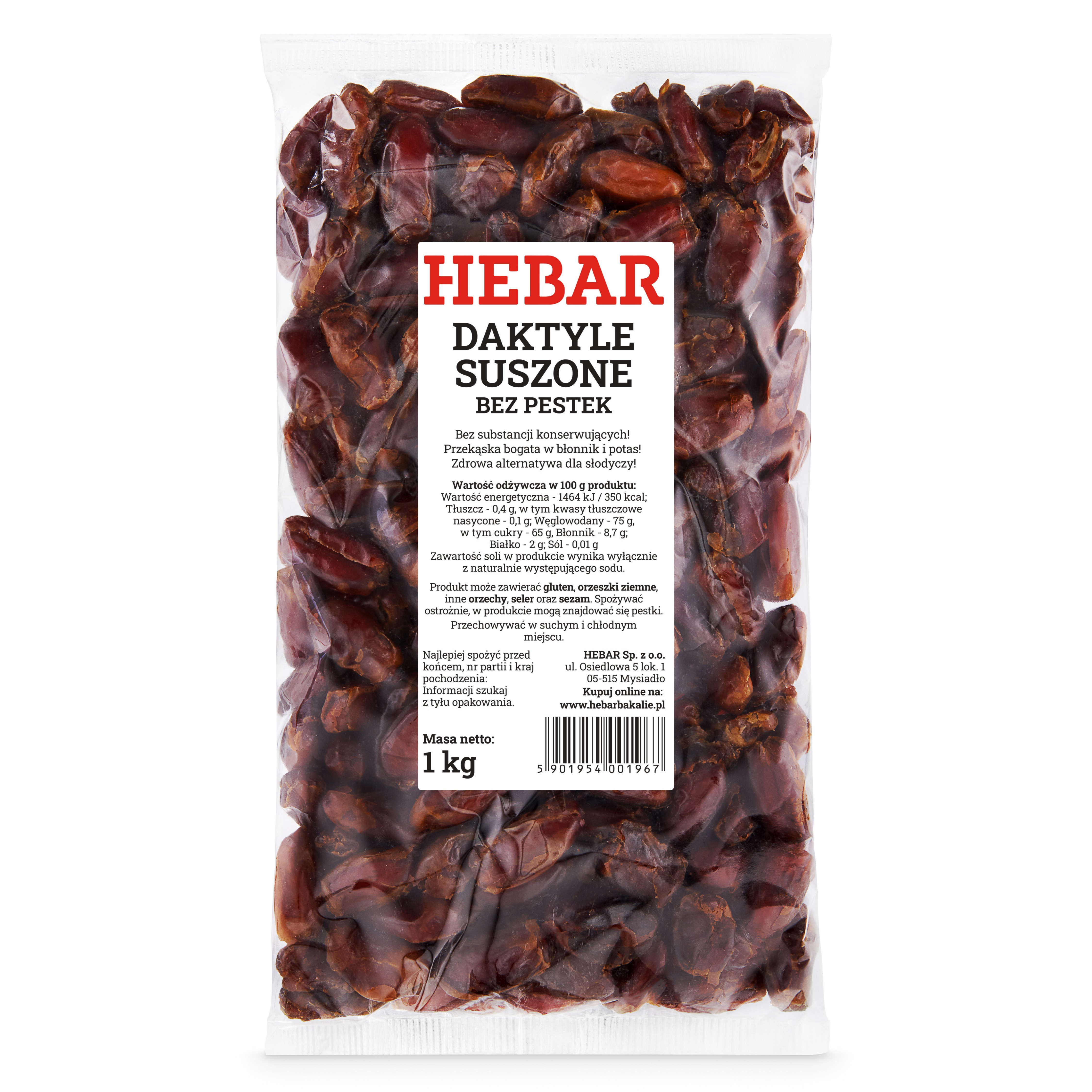Daktyle suszone bez pestek