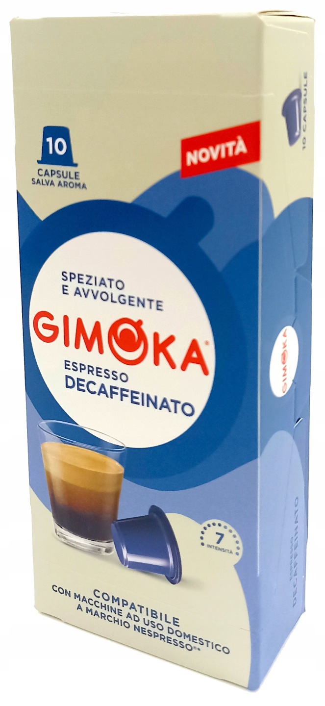 Kawa bezkofeinowa ESPRESSO DECAFFEINATO w kapsułkach (10 kaps.)