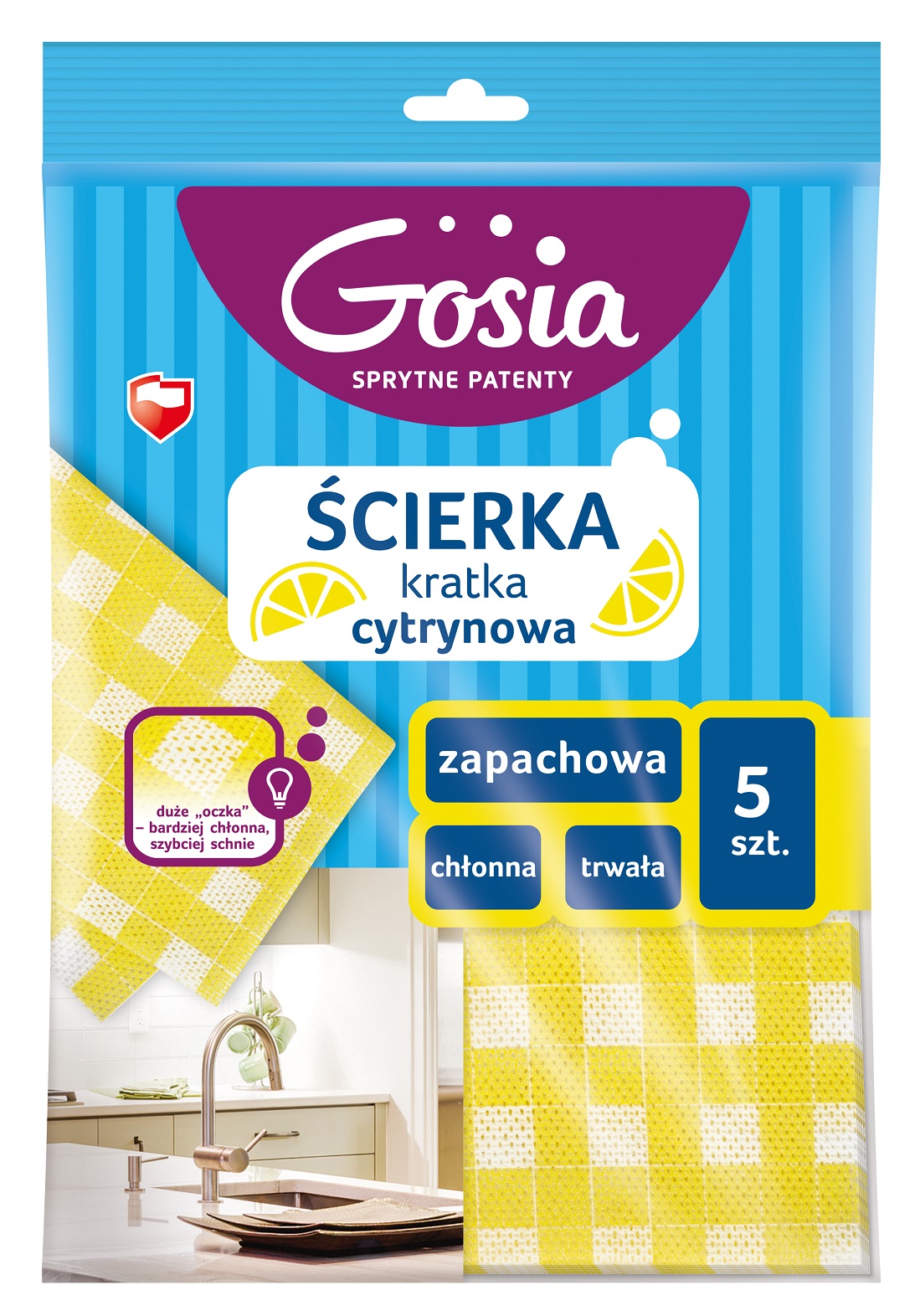 Ścierka zapachowa cytrynowa 5 szt.