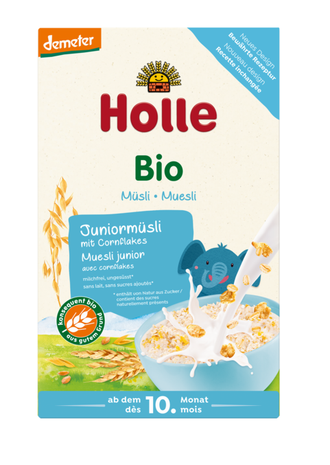 Musli z płatkami kukurydzianymi bez dodatku cukru od 10 miesiąca BIO
