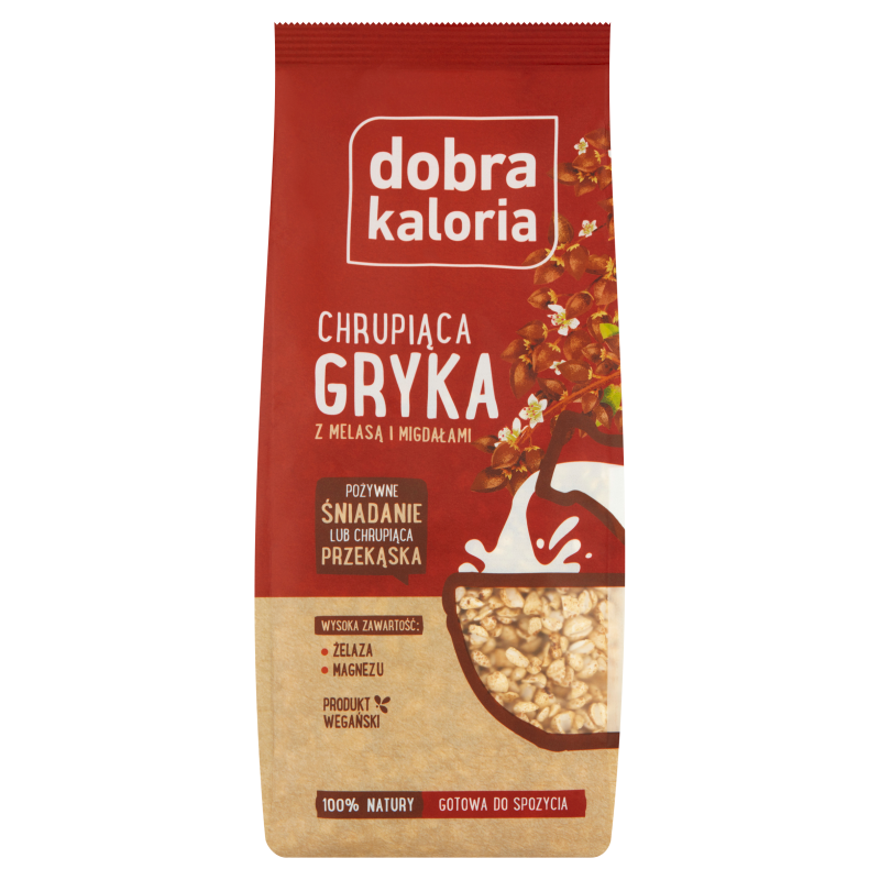 Chrupiąca gryka z melasą i migdałami