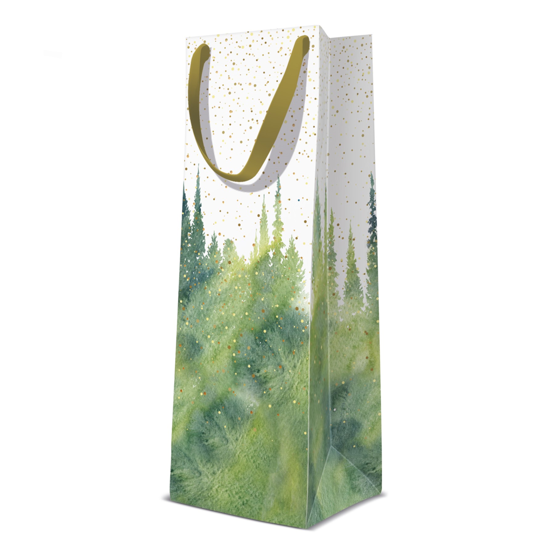Torba prezentowa 12x10x37 cm - Golden Forest