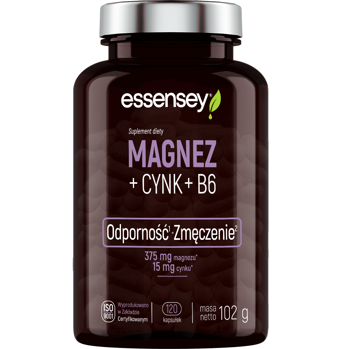 Magnez+cynk+witamina B6 (120 kaps.) - suplement diety