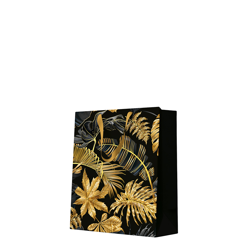Torba premium medium Gold Leaves 25x20x10 cm