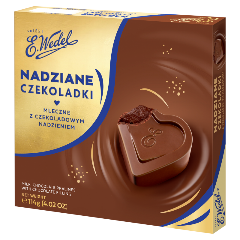 Czekoladki mleczne z czekoladowym nadzieniem