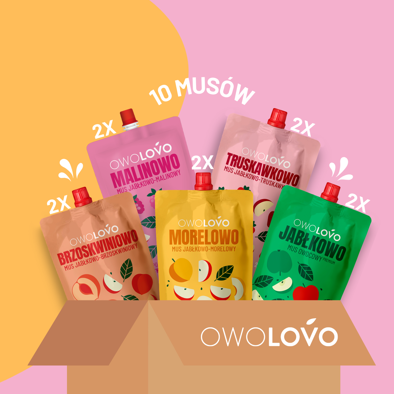 Mix musów owocowych (10 szt.)