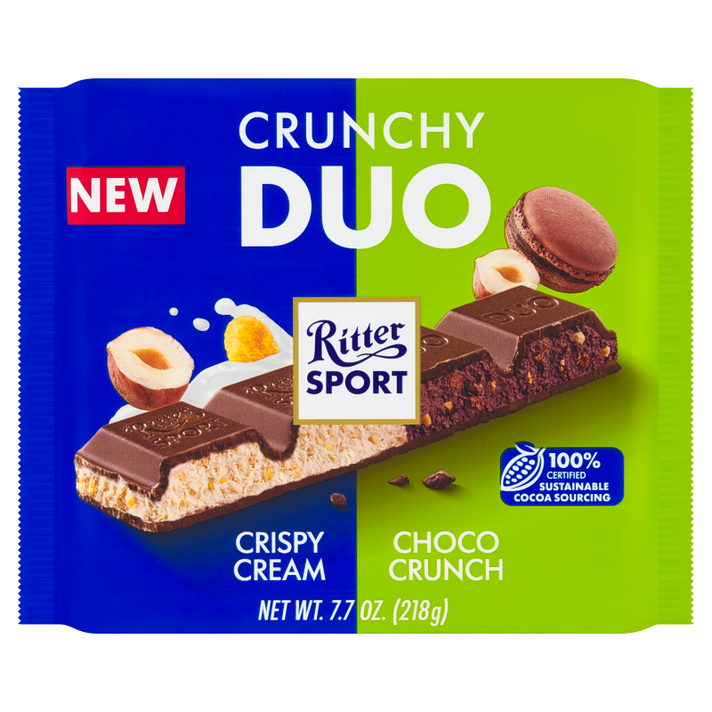 Czekolada mleczna DUO chrupiące