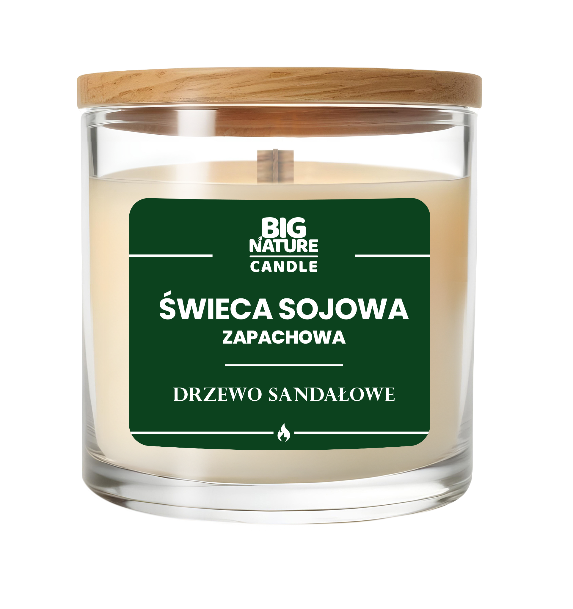 Świeca sojowa o zapachu Drzewo sandałowe