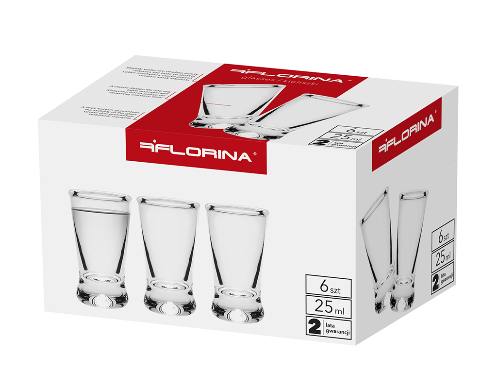 Kieliszki do wódki 6x25ml