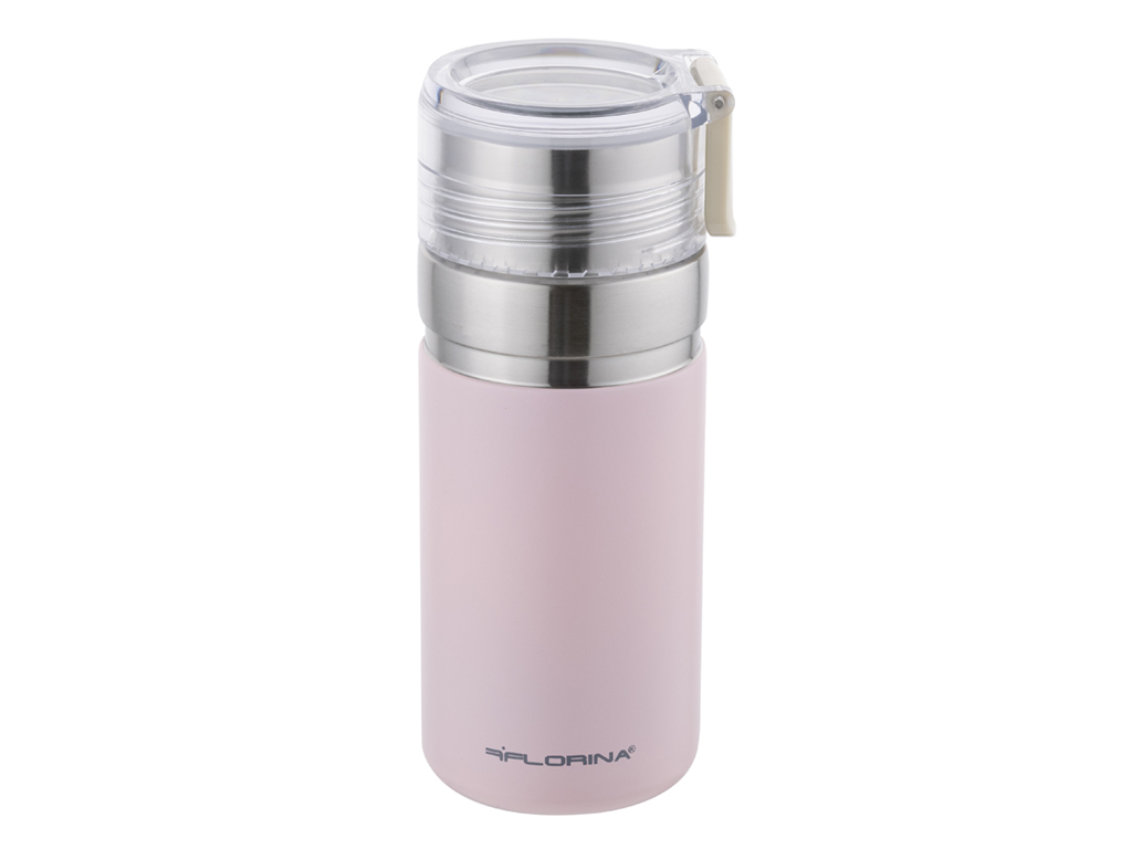 Kubek termiczny nierdzewny Lungo 500 ml różowy