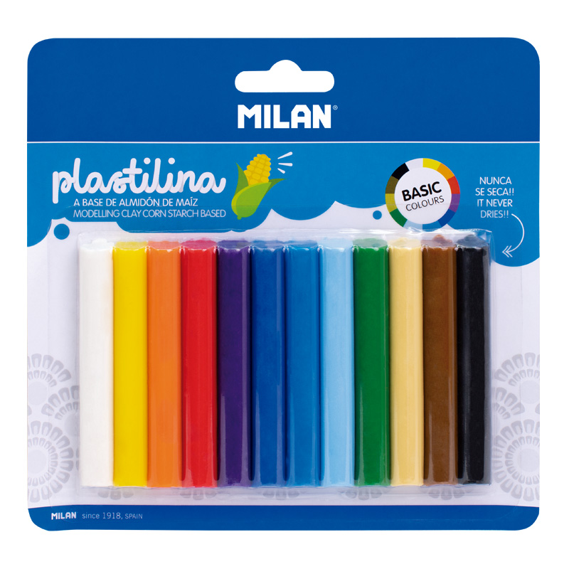Plastelina BASIC 12 kolorów 11g