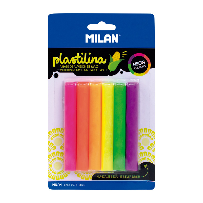Plastelina NEON 6 kolorów x 11 g