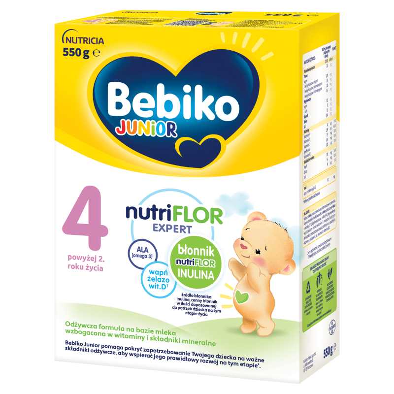 Junior 4 Odżywcza formuła na bazie mleka dla małych dzieci powyżej 2. roku życia