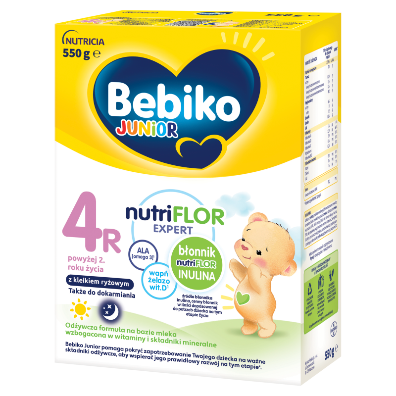 Junior 4R Odżywcza formuła na bazie mleka dla małych dzieci powyżej 2. roku życia