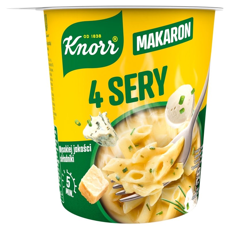 Makaron 4 sery w kubku