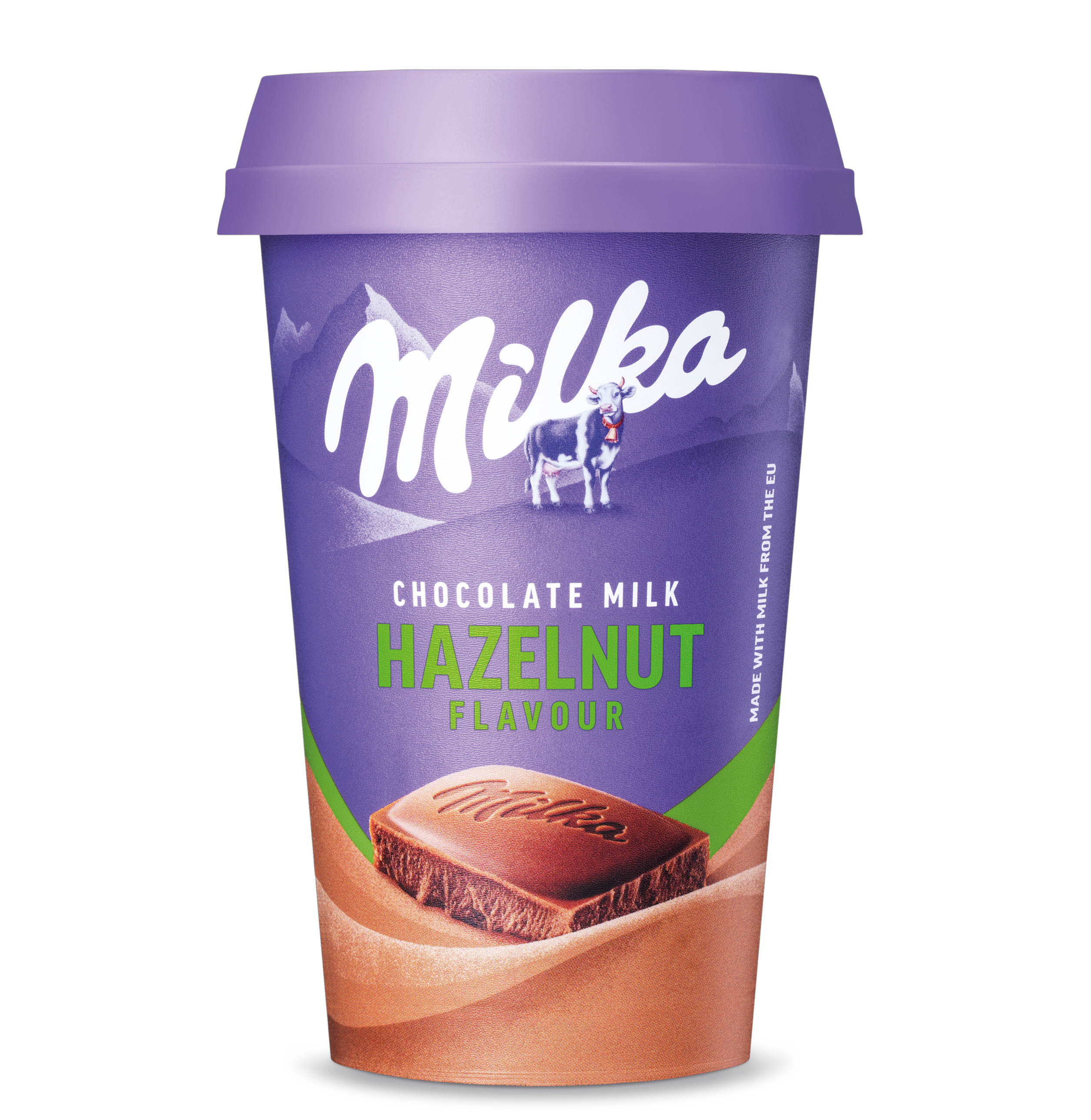Hazelnut Napój mleczny z czekoladą Milka o smaku orzechów laskowych