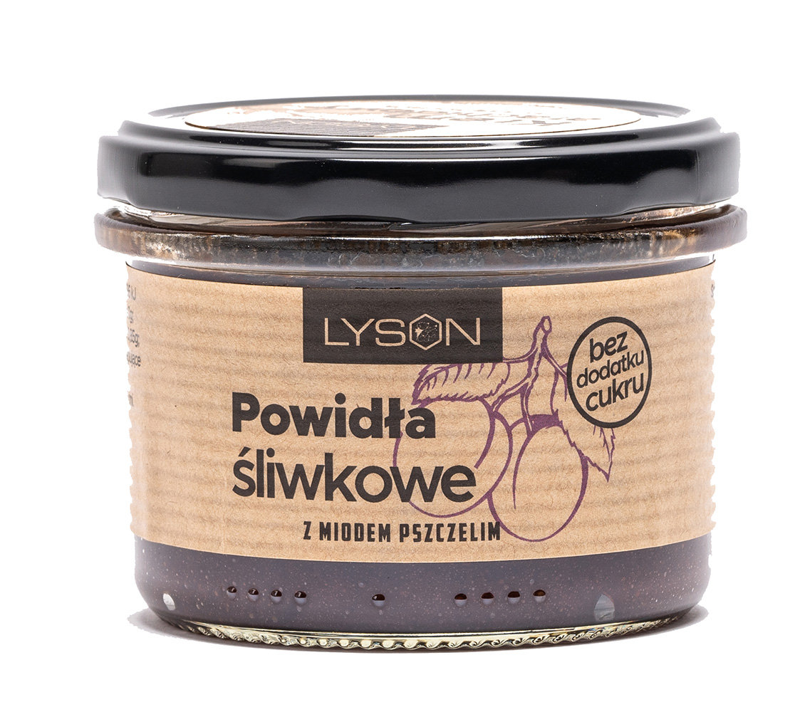 Powidła śliwkowe z miodem pszczelim (bez dodatku cukru)