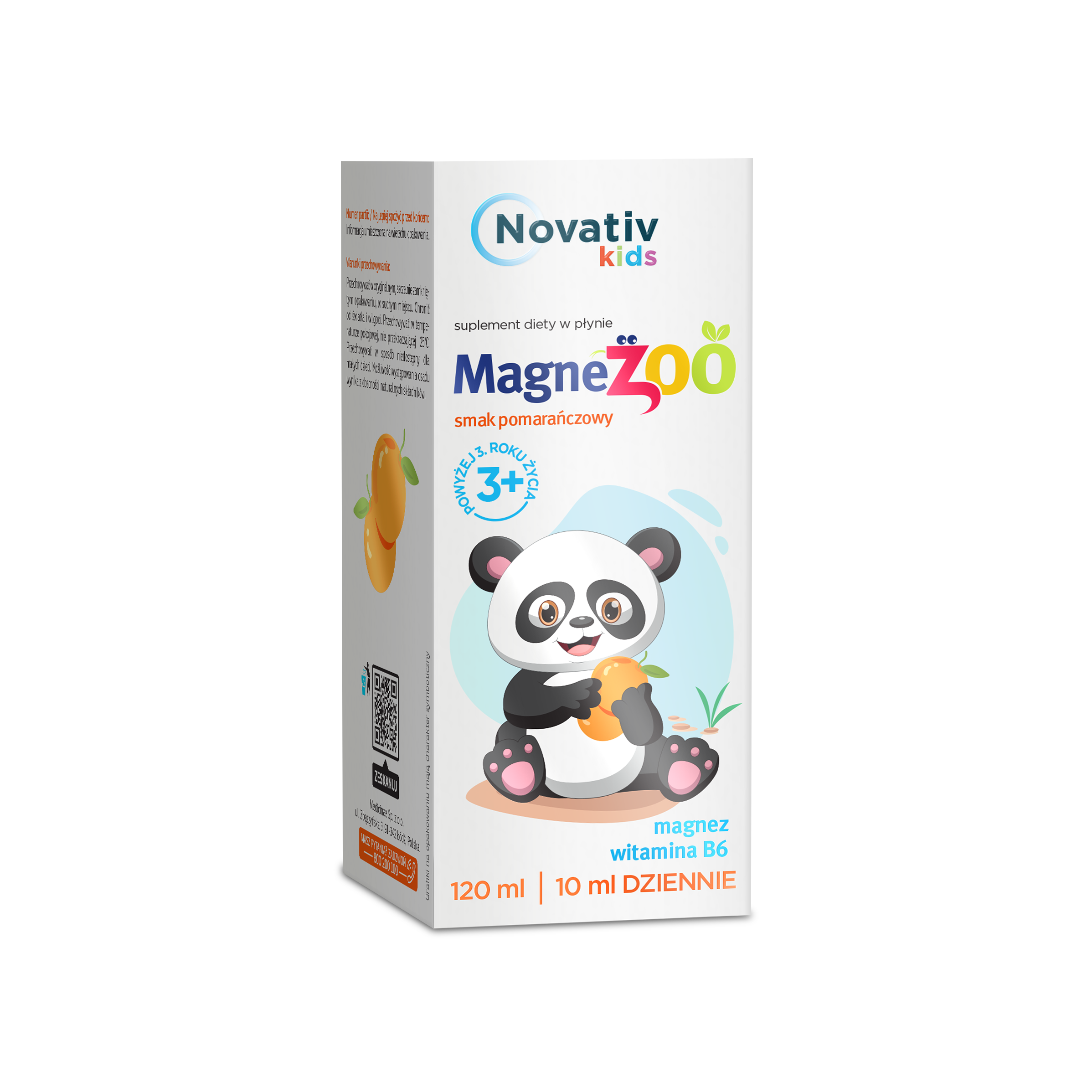 Magnezoo - magnez z wit. B6 o sm. pomarańczowym (suplement diety w płynie dla dzieci)