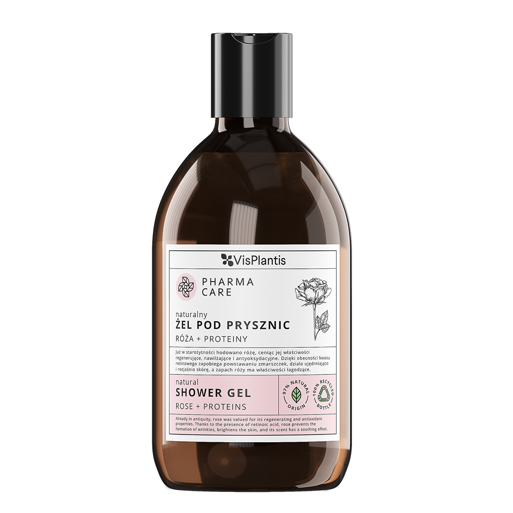 Regenerujący żel pod prysznic róża + proteiny