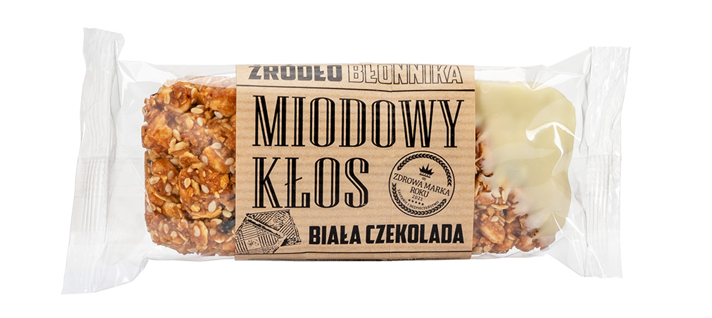 Baton miodowy kłos biała czekolada