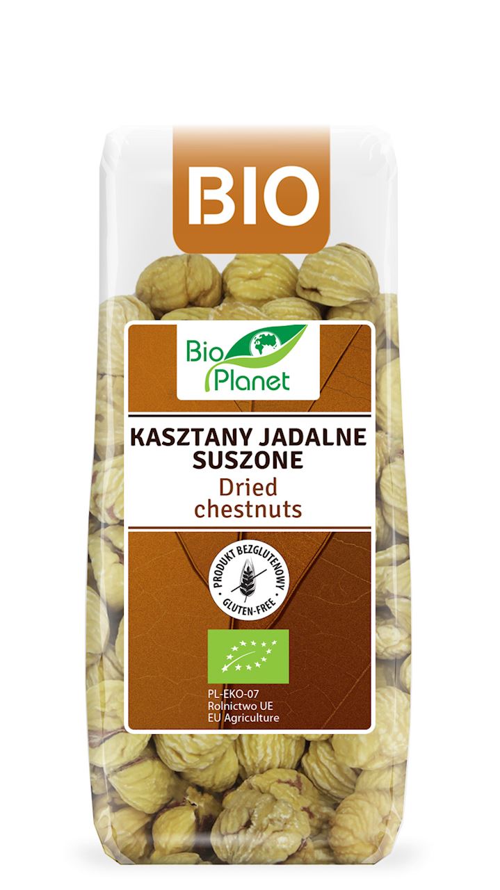 Kasztany jadalne suszone (obrane) bezglutenowe BIO