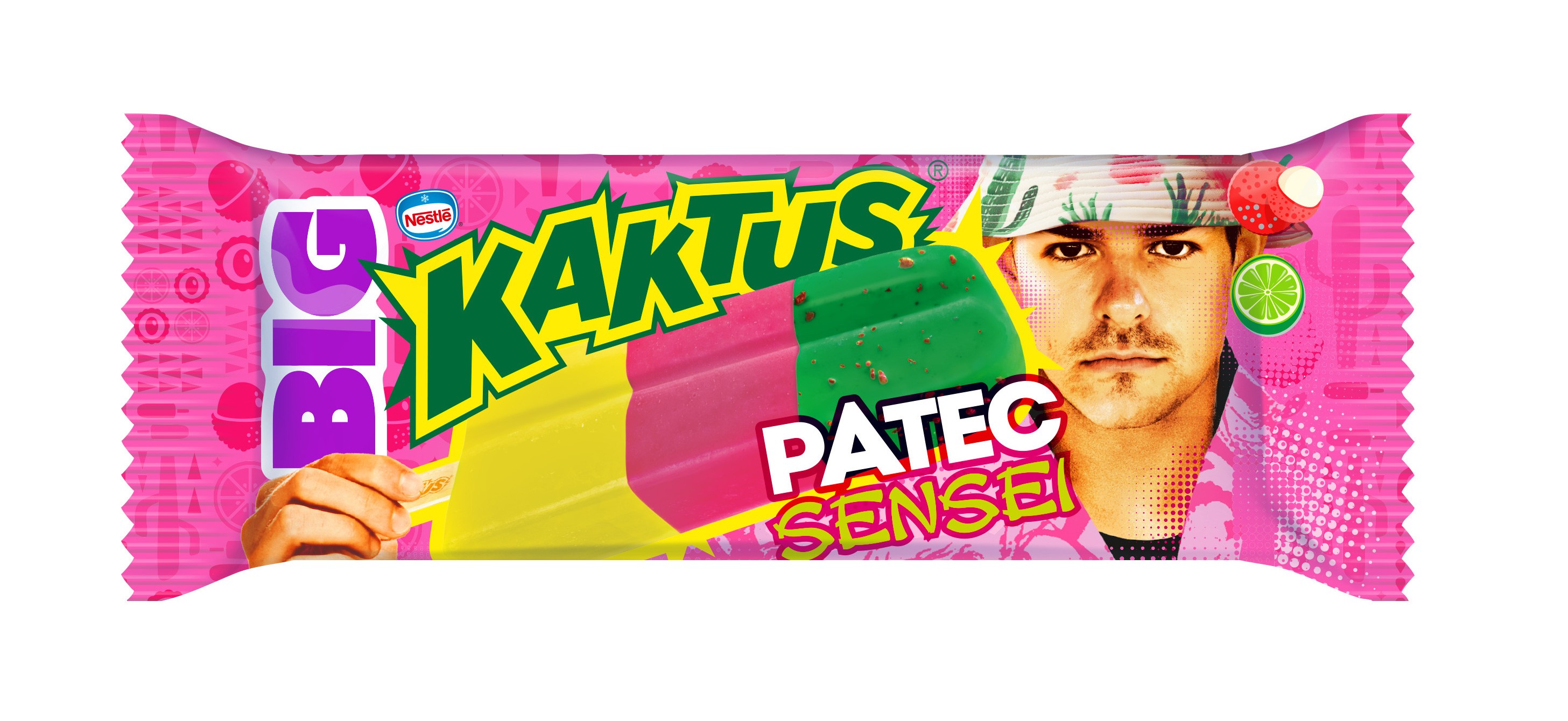 Lody Big Sensei limonka liczi na patyku
