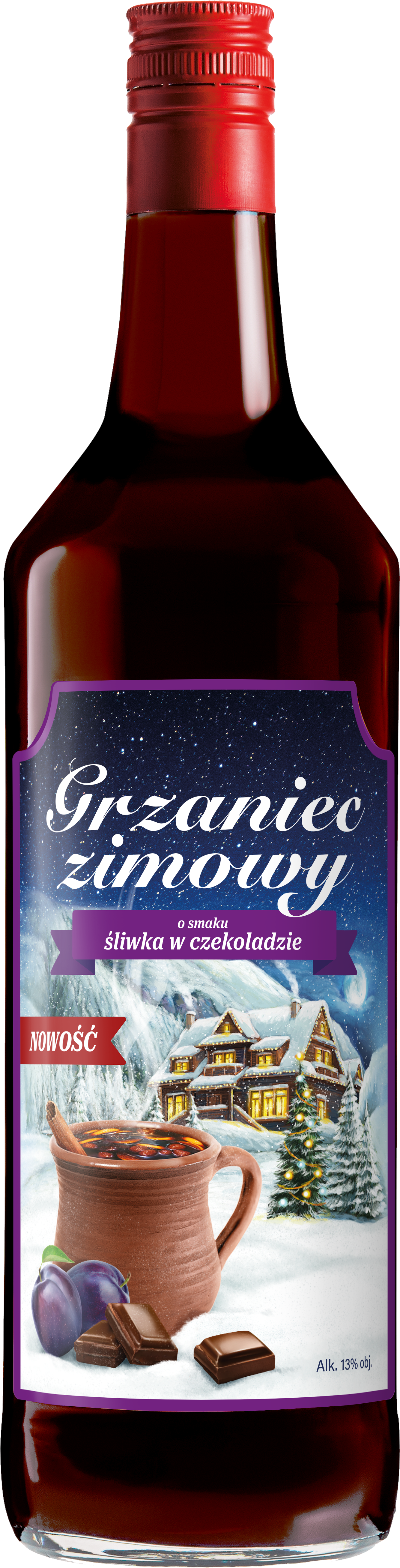Zimowy śliwka w czekoladzie
