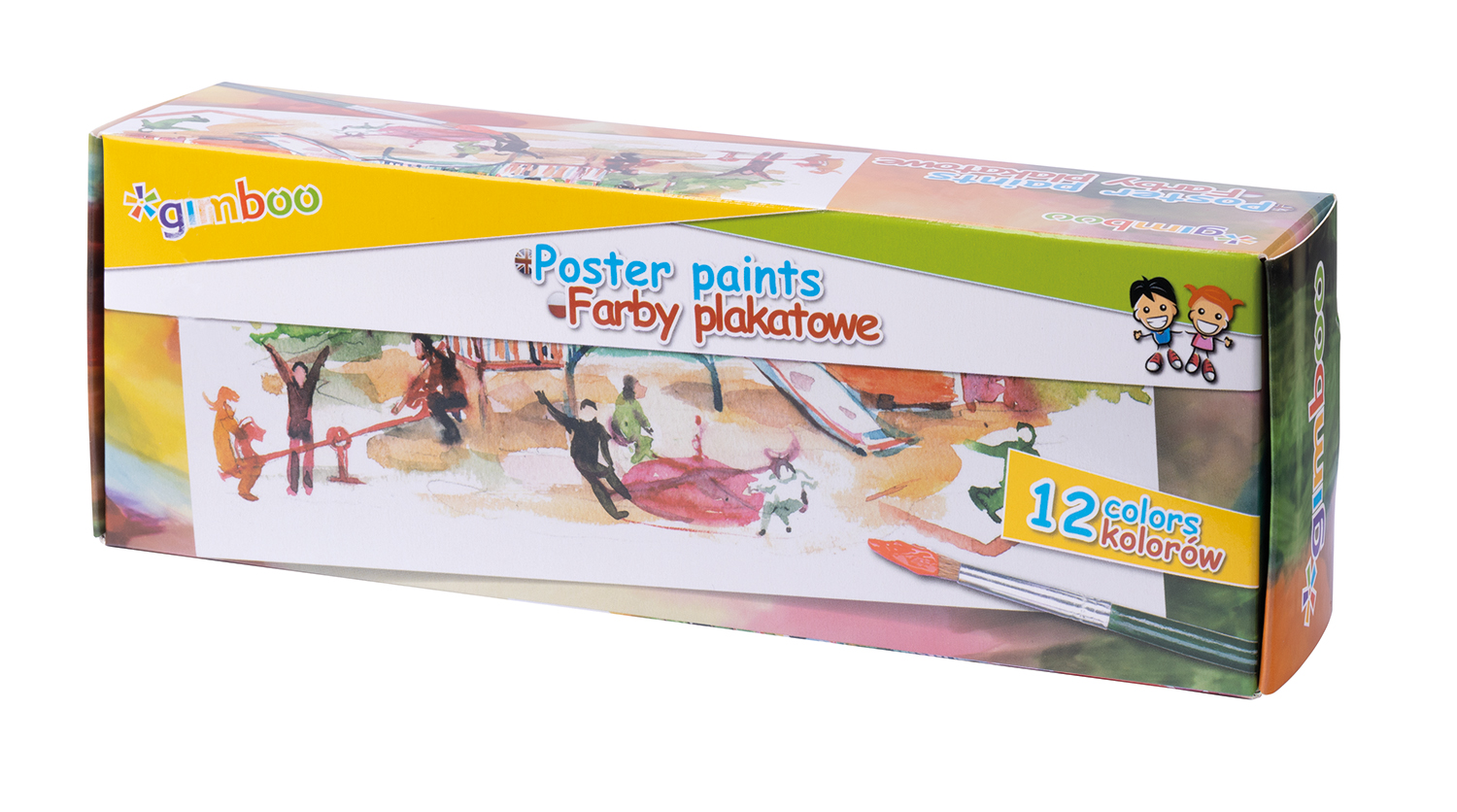 Farby plakatowe 12x20ml mix kolorów