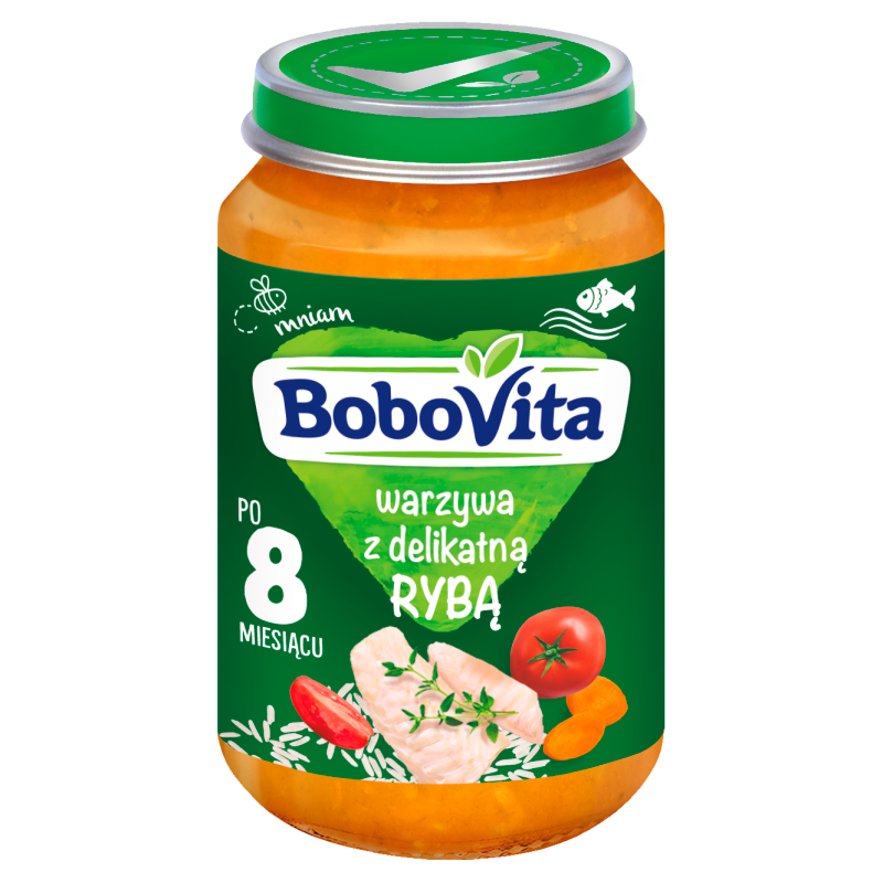 Warzywa z delikatną rybą - po 8 miesiącu
