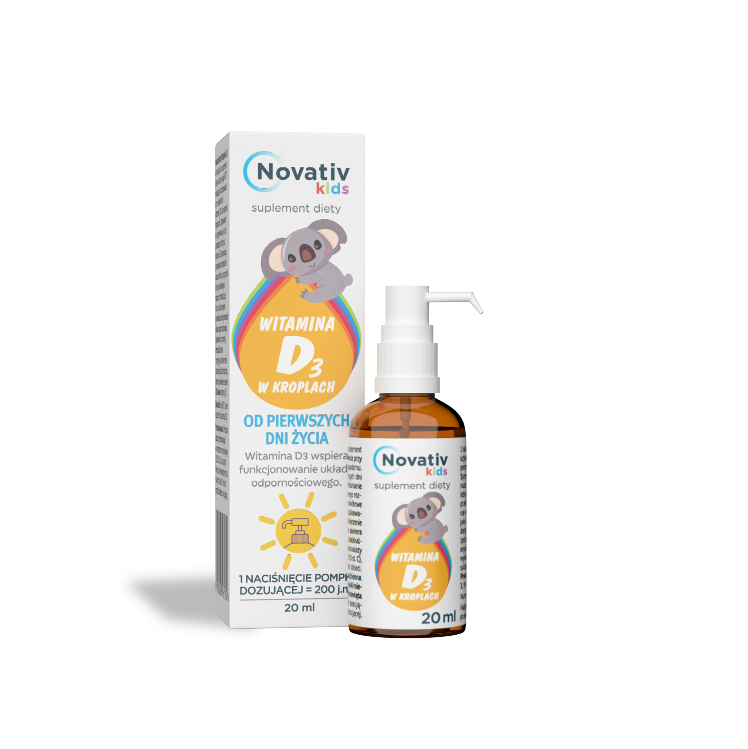 Witamina D3 w kroplach - suplement diety dla dzieci