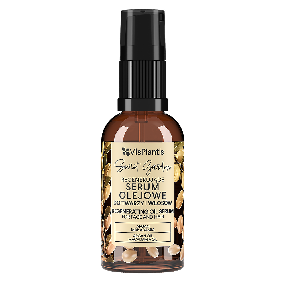 Regenerujące Serum Olejowe do twarzy i włosów Argan + Makadamia