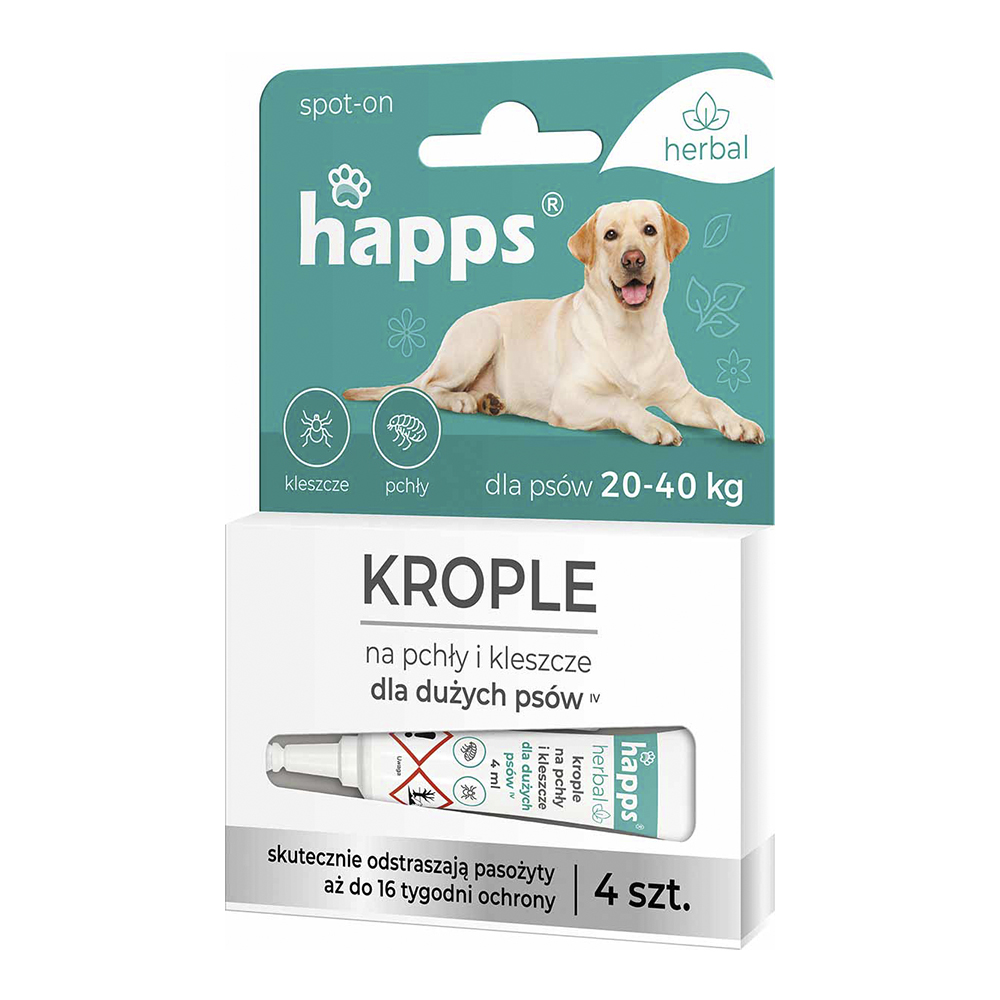 Krople na pchły i kleszcze dla dużych psów 20-40 kg