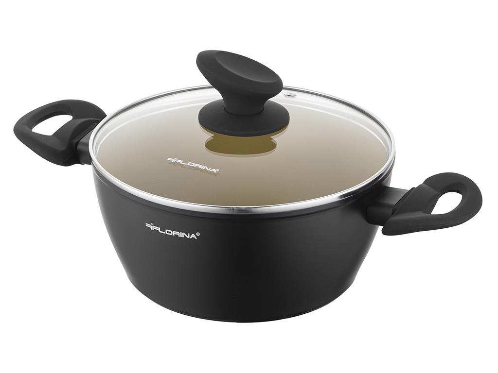 Garnek aluminiowy z pokrywką, 20 cm 2.1L