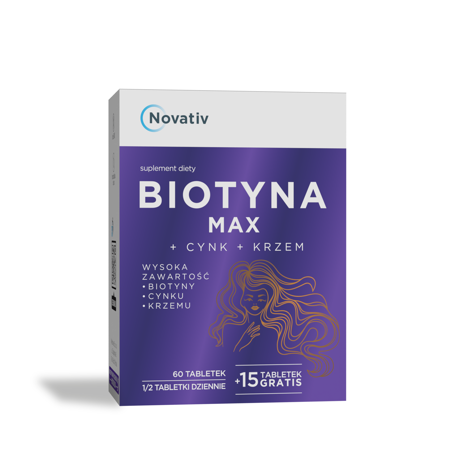 Biotyna MAX z cynkiem i krzemem - suplement diety (75 tabl.)