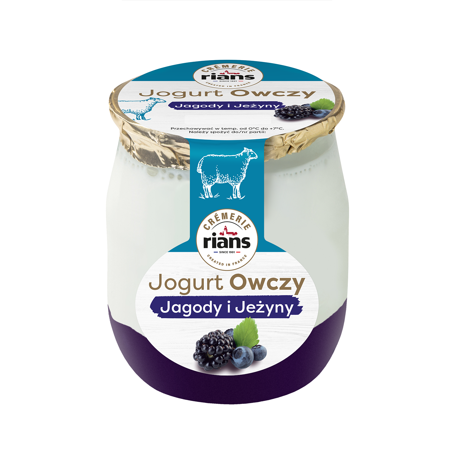 Jogurt owczy jagoda, jeżyna