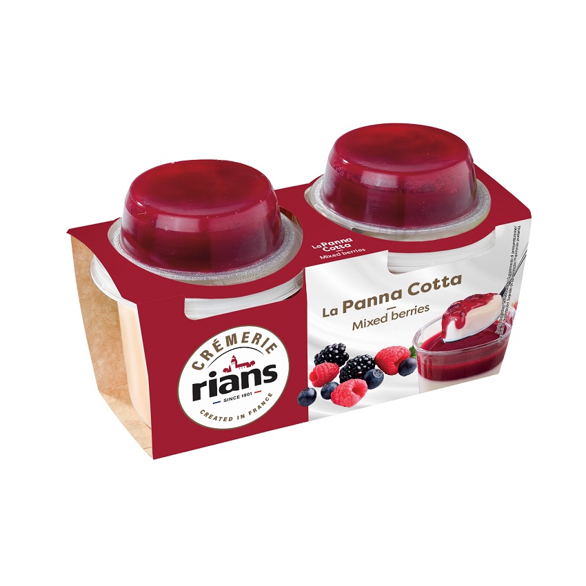 Panna Cotta czerwone owoce 2x120g