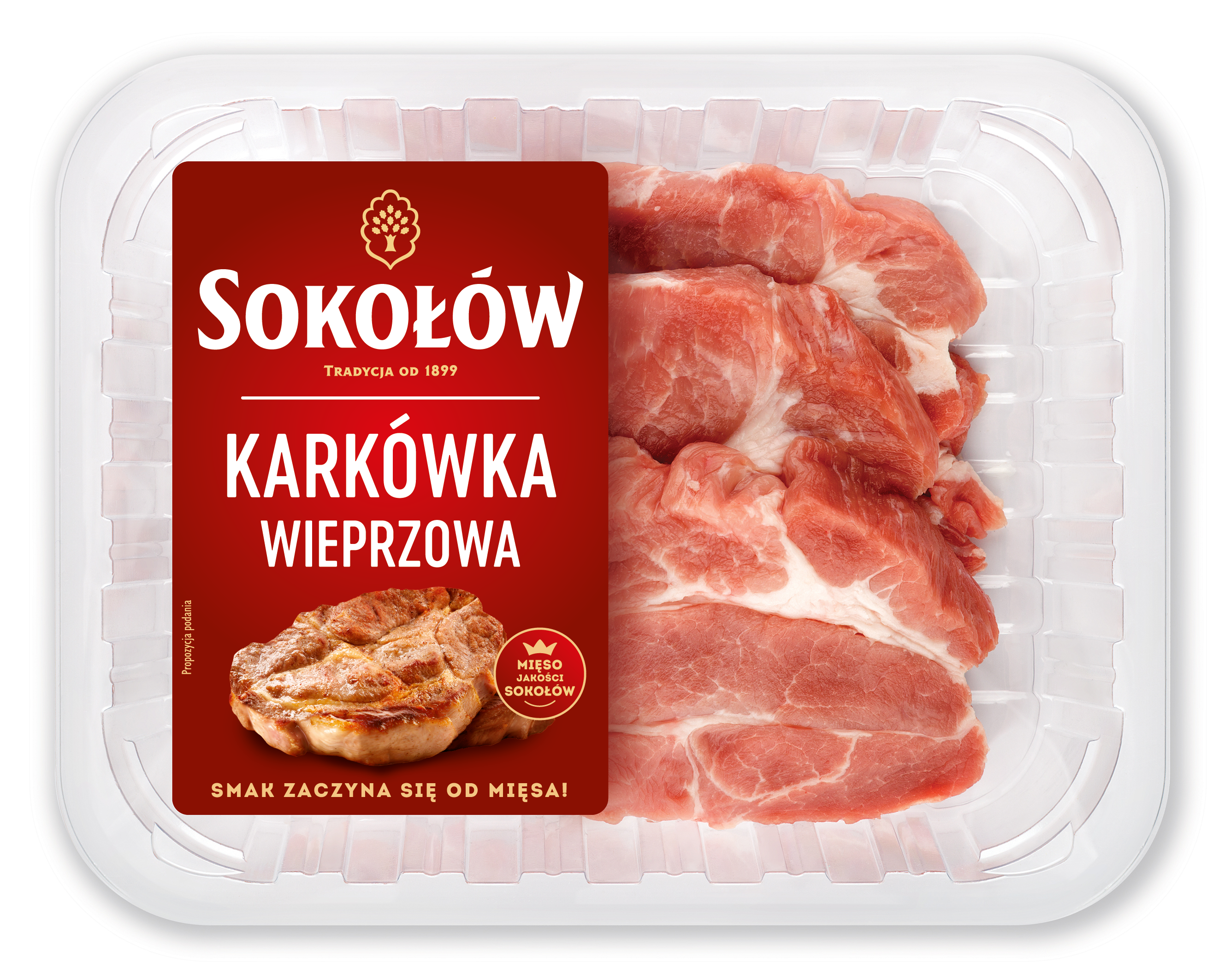Karkówka wieprzowa bez kości - kotlety 3 szt