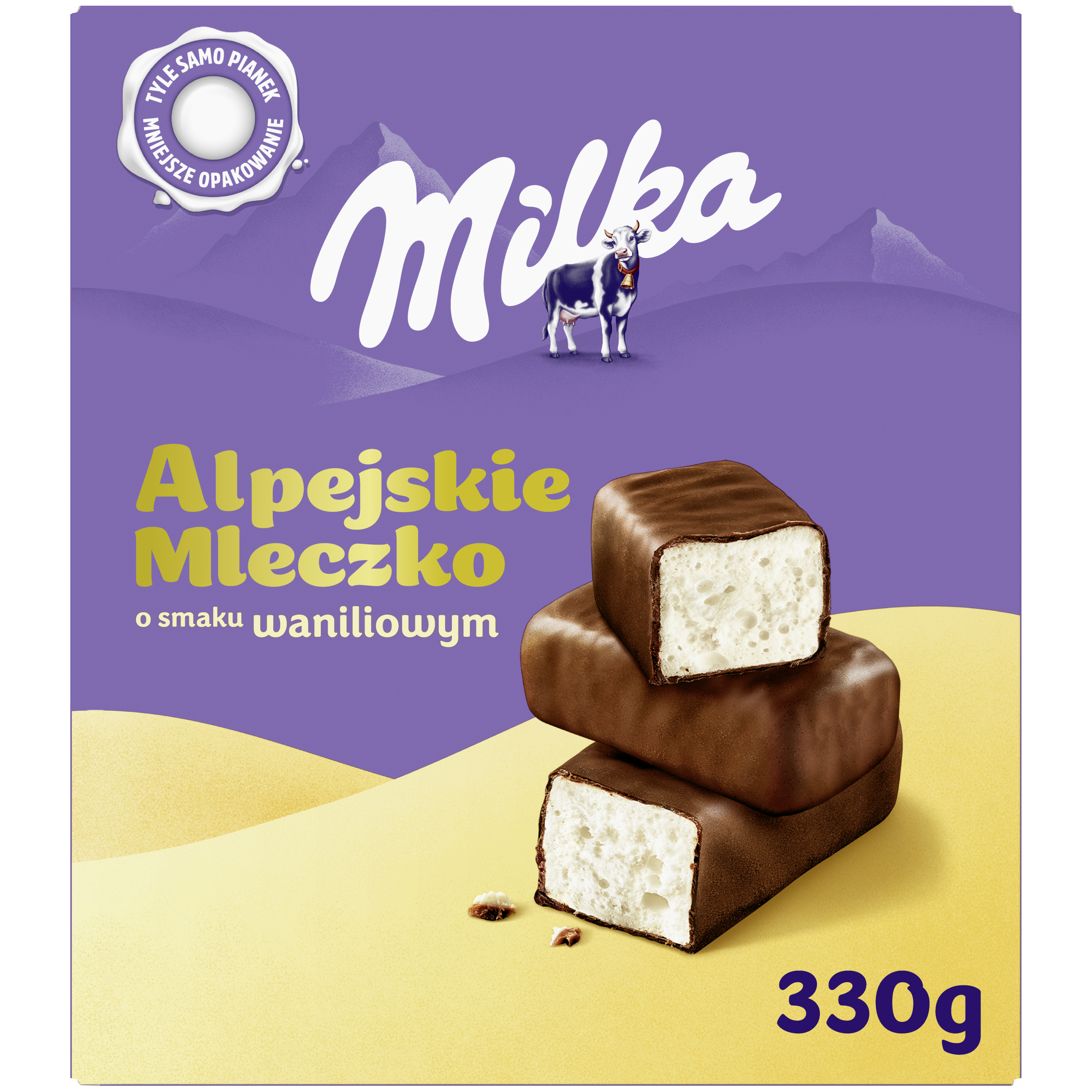 Alpejskie Mleczko Pianka o smaku waniliowym