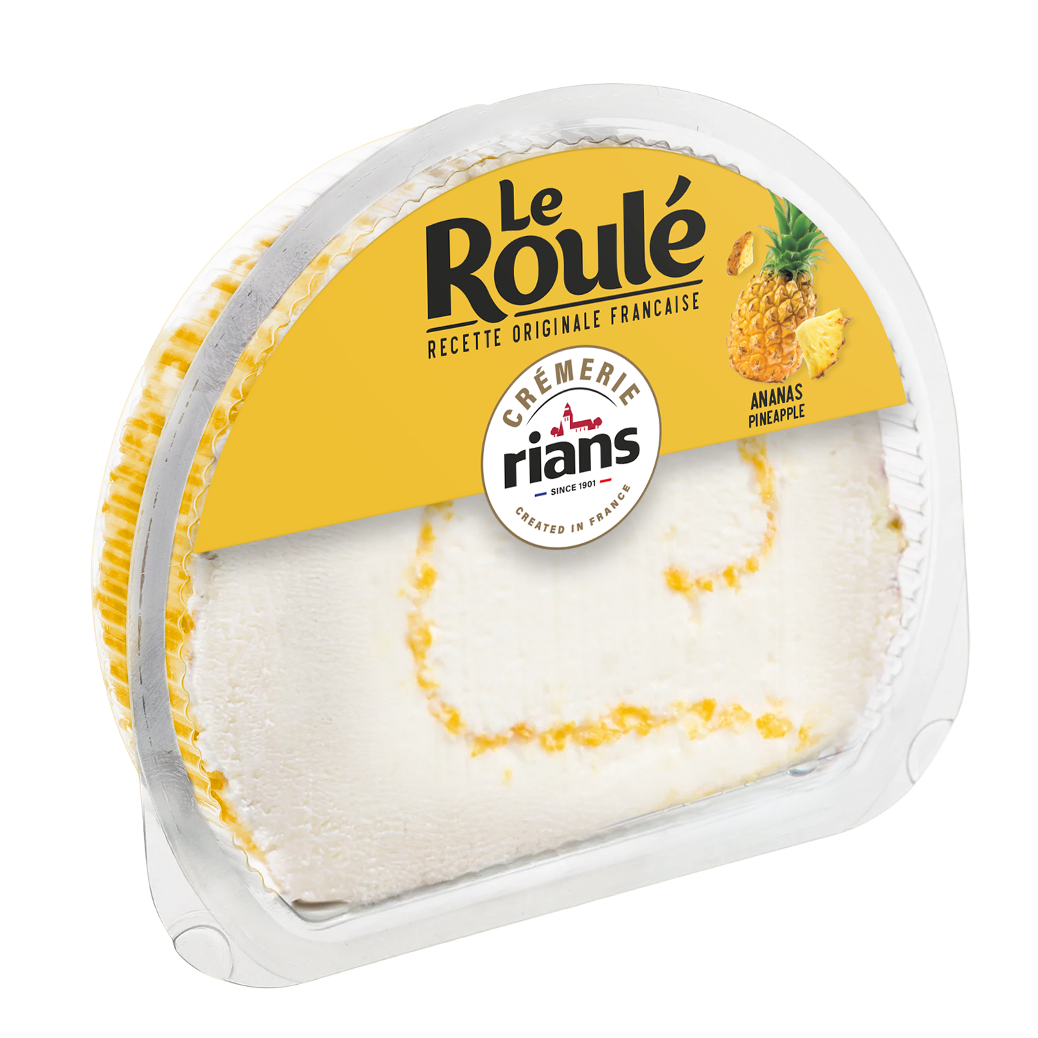 Le Roulé Francuski ser śmietankowy z ananasem
