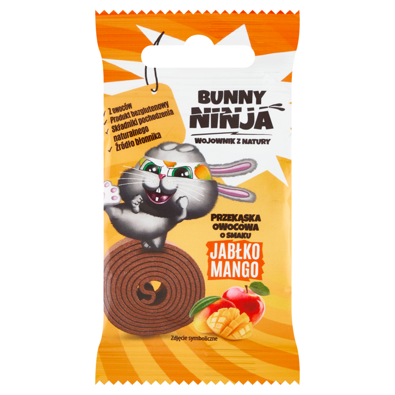 Przekąska owocowa o smaku jabłko-mango bezglutenowa