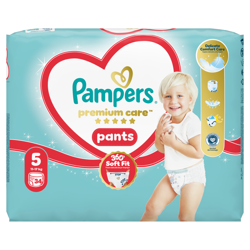 Pieluchomajtki Rozmiar 5 (12-17kg) 34 szt.