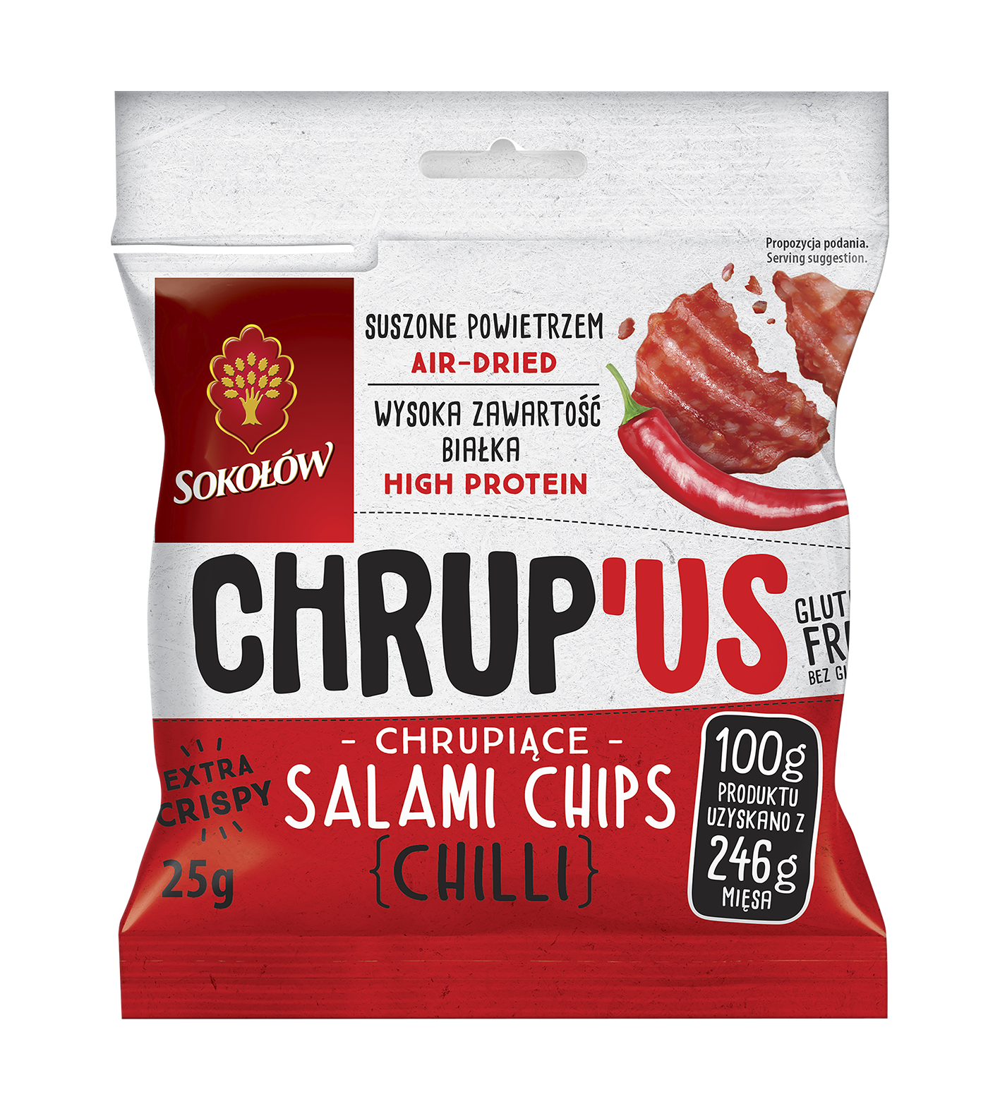 Chrup'us salami chips chilli