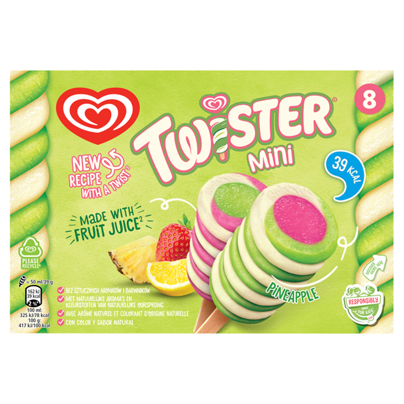 Lody Mini Pineapple (8x50g)